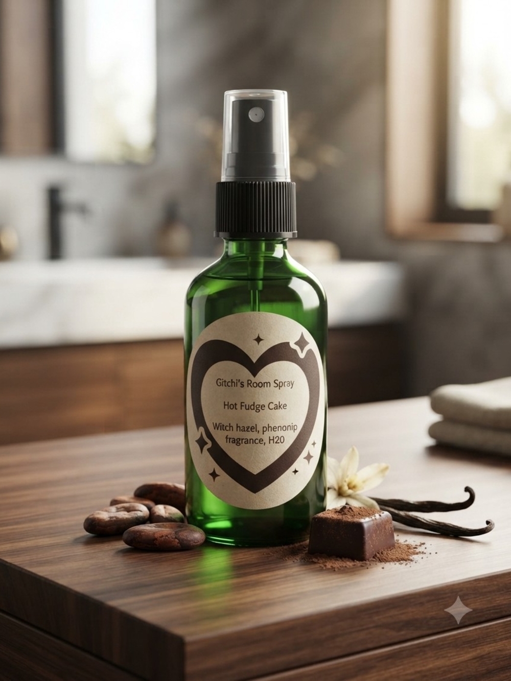 Hot Fudge Cake Room Spray - Green